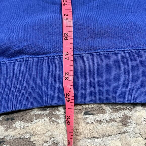 2000s Y2K Nike Football Center Swoosh Blue Hoodie Pullover Size XL Silver Tag - Picture 7 of 11